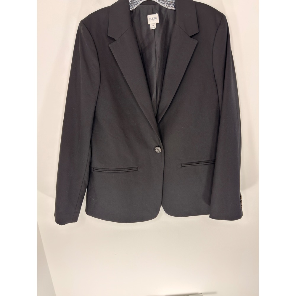 J.Crew One Button Blazer Women's Black Basic Offi… - image 6